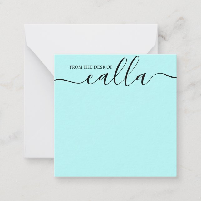 Från skrivbordet - enkelt Elegant-skydd Anteckningskort (Framsida)