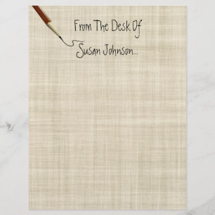 Från skrivbordet.. Letterhead Stationery