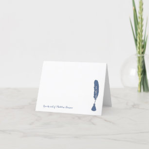 Från skrivbordet med eget namn, bläckstråle, ludd tack kort