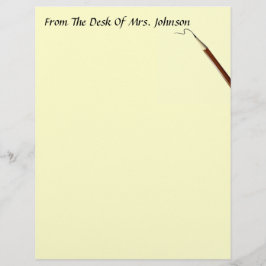 Från skrivbordet? Med pennpapper