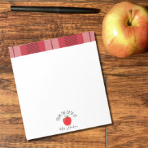 Från skrivbordet | Red Apple Teacher Anteckningsbl