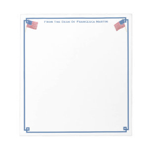Från skrivbordet   Smart All-American-Personlig Anteckningsblock