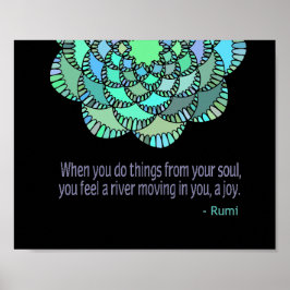 Från Soul Rumi Quote Poster