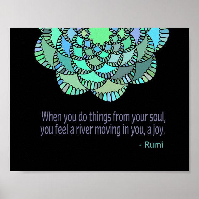 Från Soul Rumi Quote Poster (Framsidan)