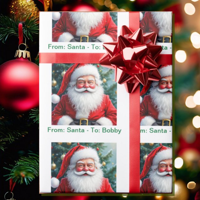 Från Tomte Lägg Till Barnets Namn En Speciell Jul Presentpapper (Skapare uppladdad)
