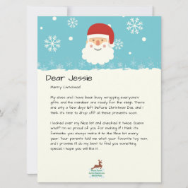 Från tomten|Anpassningsbar jul Snögubbe