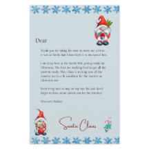 Från tomten Brev Anpassar jul