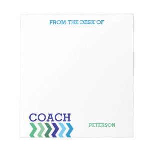 Från Trendiget Coach Masculine Chevron Anteckningsblock