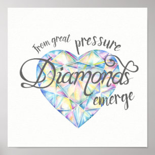 Från underbar pressa diamanter dyker upp poster