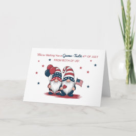Från USA 4:e juli: Cute Gnomes Kort