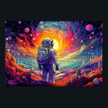 Från Utrymme och bortom illustration Poster<br><div class="desc">Det här kreativet poster en illustration av en astronaut som tittar in i sol. Du kan justera alla tillgängliga alternativ som du vill. #Tonåringars #Teenagers #Sons #Daughters #Boys</div>