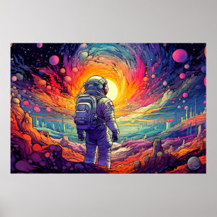 Från Utrymme och bortom illustration Poster
