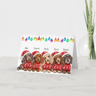 Från vår familj till din julkort tack kort