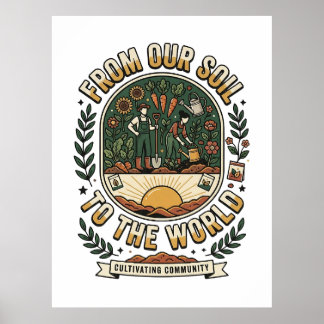 Från Vår Jord Till Världen Poster