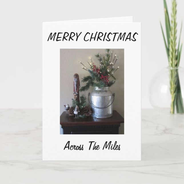 FRÅN VÅR KAMMARE TILL ER ÖVER MILERKRISTMAS HELGKORT (Framsida)