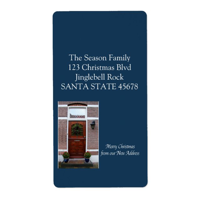 Från vår nya julkrans hemma fraktsedel (Framsidan)