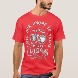 Från vår tomte till din - söta tomtar jul t shirt