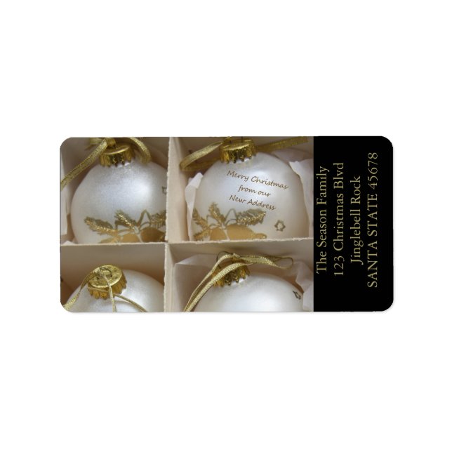 Från våra nya adress prydnadsföremål adressetikett (Framsidan)