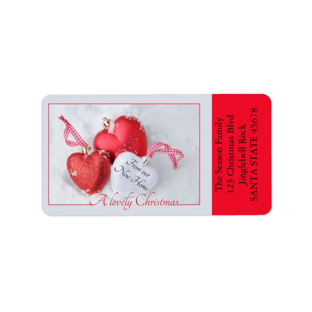 Från våra nya prydnadsföremål i hemmet adressetikett (Framsidan)