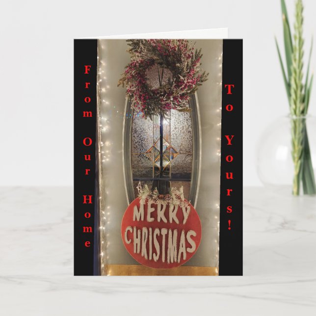 Från vårt hem till din julkrans helgkort (Framsida)