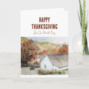 Från vårt hem till dina på Thanksgiving Buttermere Kort