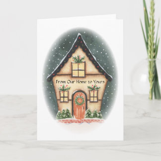 Från vårt hem till ditt Helgdag-kort Helgkort