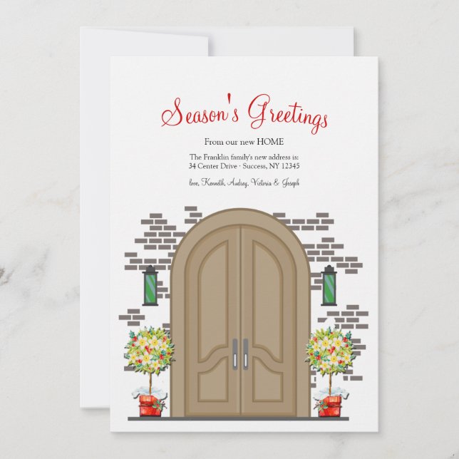 Från vårt hem till ditt julkort (Framsida)