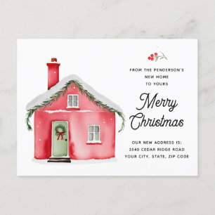 Från vårt nya hus till ditt God jul-foto Helg Vykort