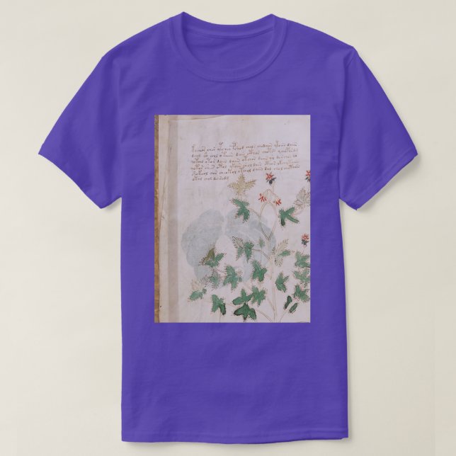 Från Voynich Manuscript T Shirt (Design framsida)