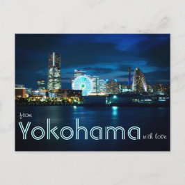 Från Yokohama Minatomirai med Kärlek Bay Port Japa Vykort