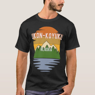 Från Yukon Koyukuk Alaska Vintage Sunset T Shirt