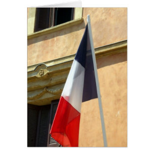 francais flagga hälsningskort