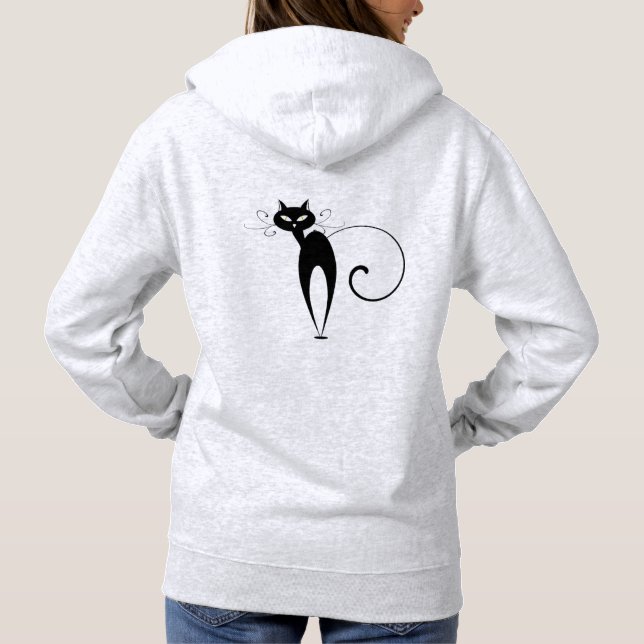 ’FRANCAIS’’ Princesse de Luxe’ Logotyp Chatta Noir T Shirt (Baksida)