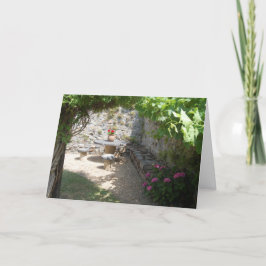 Française för la för Un-jardinà Helgkort