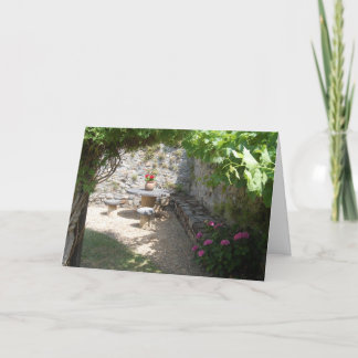 Française för la för Un-jardinà Helgkort