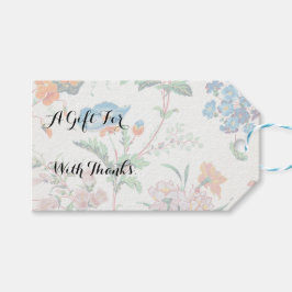 France 1830 Floral Antique Wallpaper Presentetikett