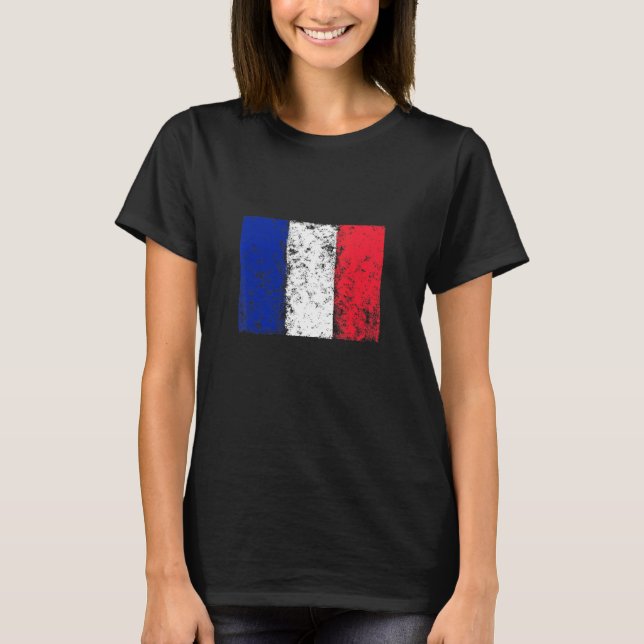 France Flag Football Fan  Sports Hoodie Flag Fan T Shirt (Framsida)