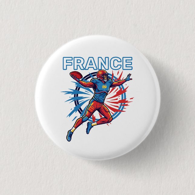 France Football Dynamic Quarterback Patriotic Art Knapp (Framsida)