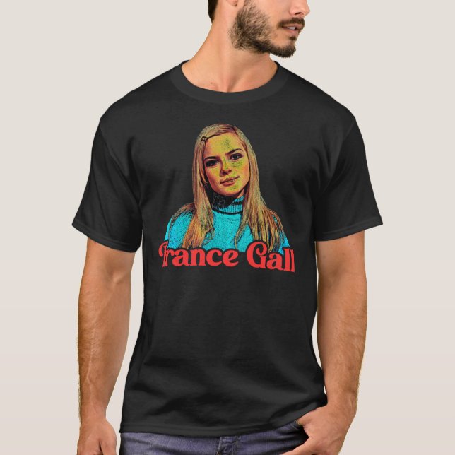 France Gall  French Yé-Yé Icon Fan Art Classic T-S T Shirt (Framsida)