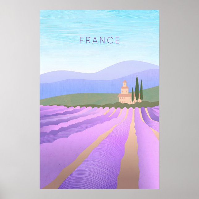 France Minimal Travel Poster (Framsidan)