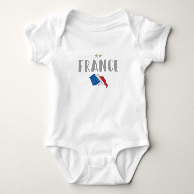 France Soccer Football Fan Shirt French Flag T (Framsida)