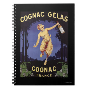 FranceCognac Gelas befordrings- PosterFrance Anteckningsbok