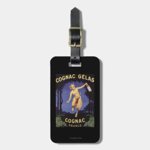 FranceCognac Gelas befordrings- PosterFrance Bagagebricka