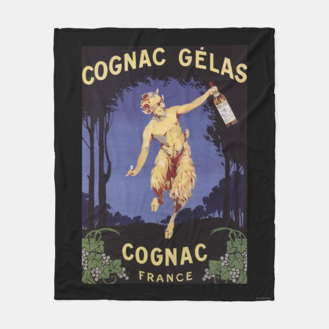 FranceCognac Gelas befordrings- PosterFrance Fleecefilt (Framsidan)