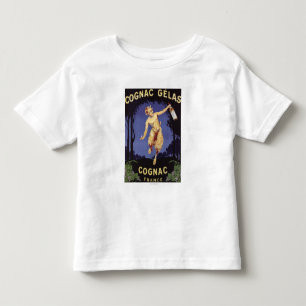 FranceCognac Gelas befordrings- PosterFrance T-shirt