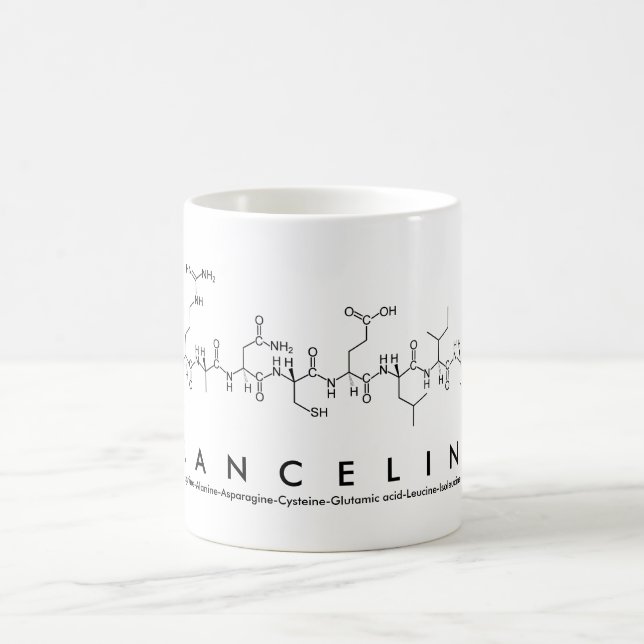 Franceline peptide namn mugg (Center)