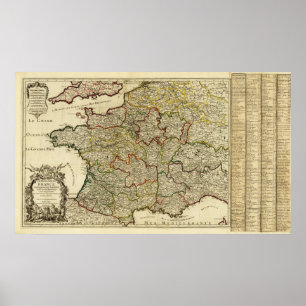 FrancePanoramic MapFrance Poster