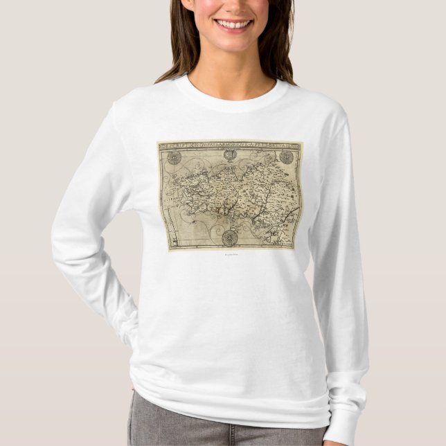 FrancePanoramic MapFrance T-shirt (Framsida)