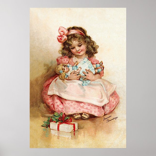 Frances Brundage - Girl with Doll Poster (Framsidan)
