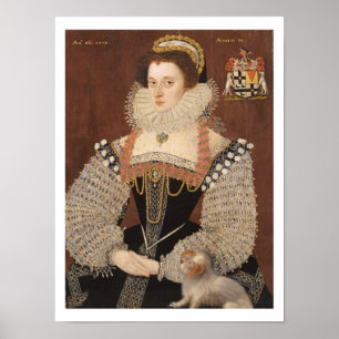 Frances Clinton, dam Chandos (1552-1623) 1579 Poster